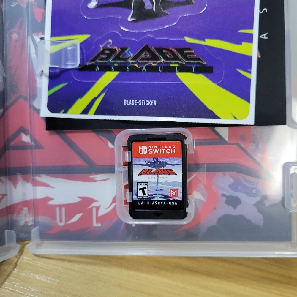 Blade Assault Launch Edition - Nintendo Switch Game w/ Sticker And Postcard - VG